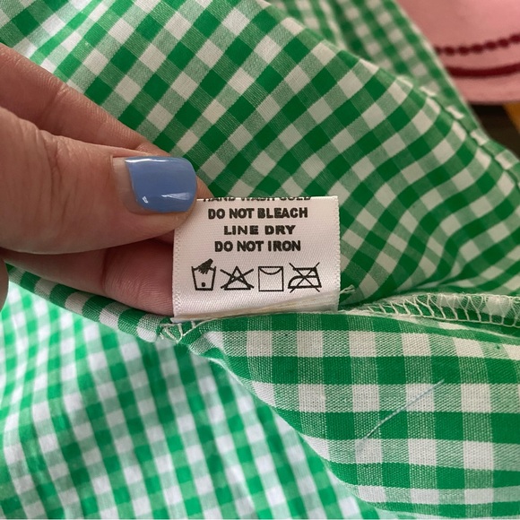 St. Patrick’s Day Shamrock Smocked Gingham Plaid Bishop Dress 4t 5t - Picture 14 of 14